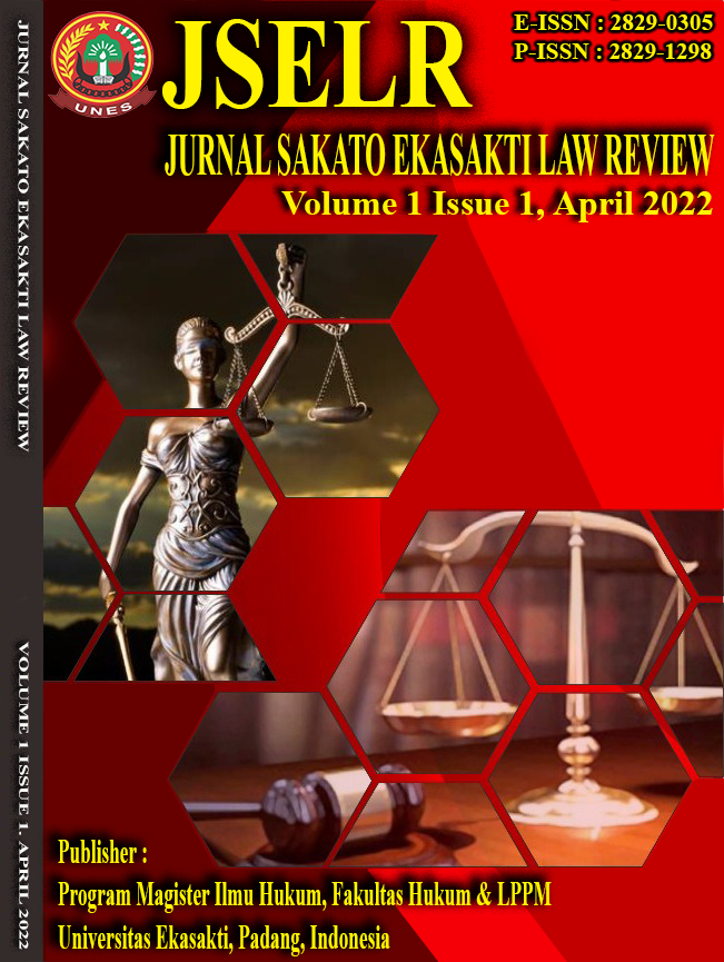 Jurnal Sakato Ekasakti Law Review