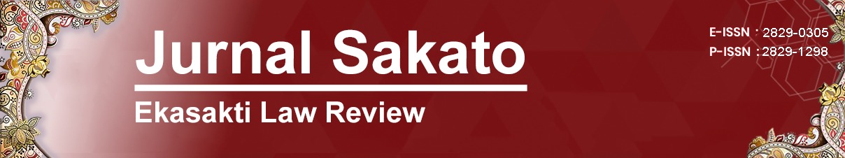 Jurnal Sakato Ekasakti Law Review